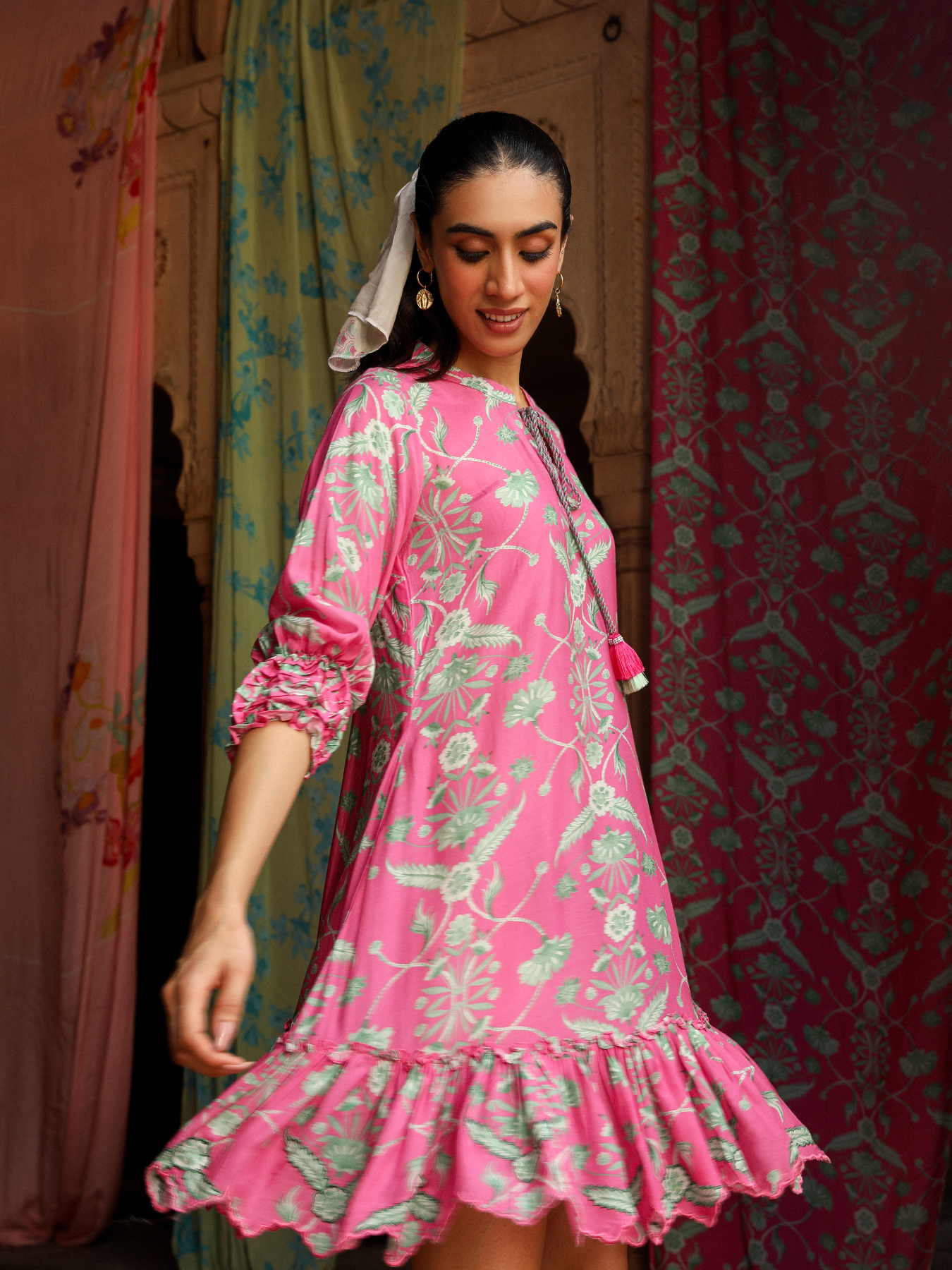 Rose Pink Chinaar Dress