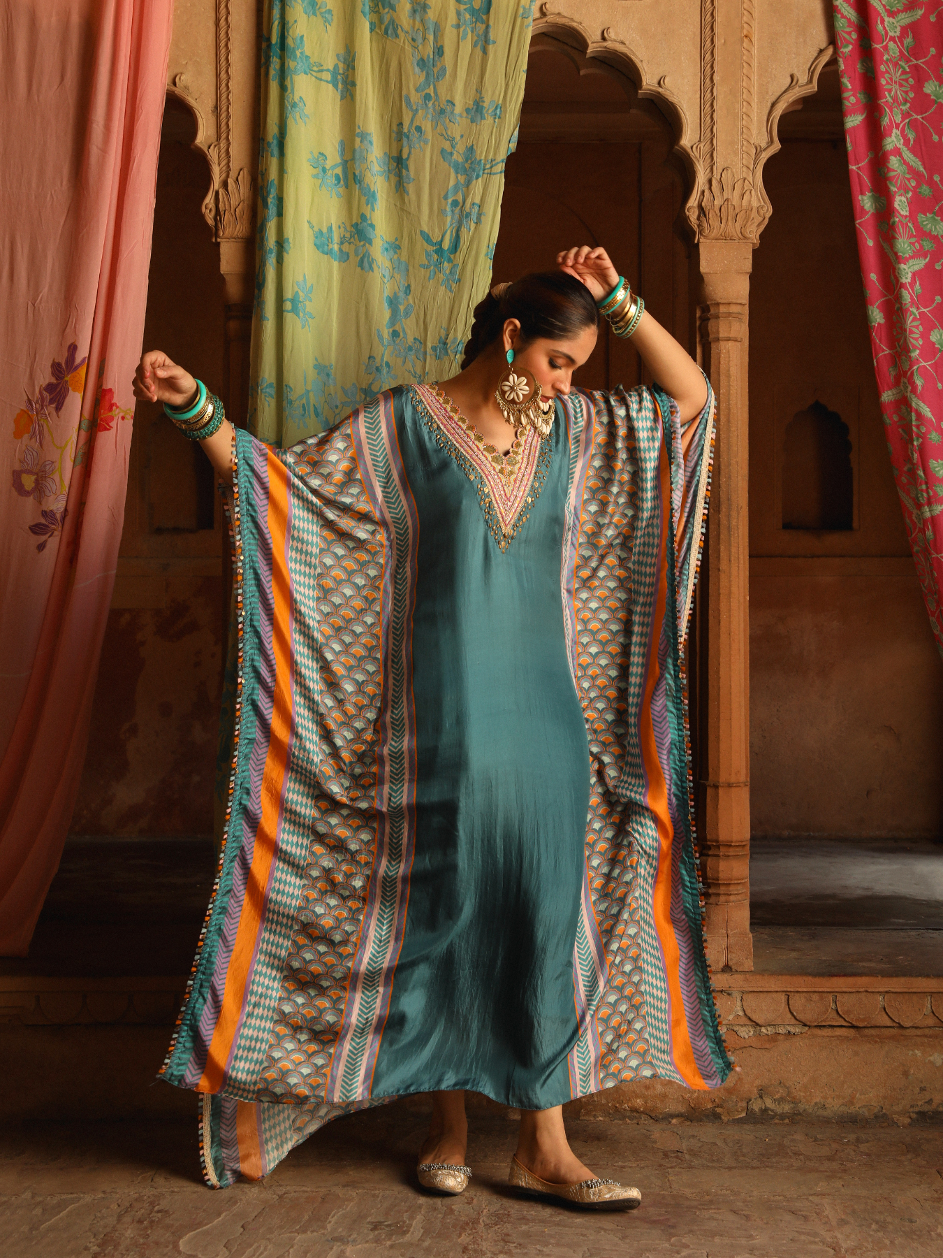 Teal Kaftan