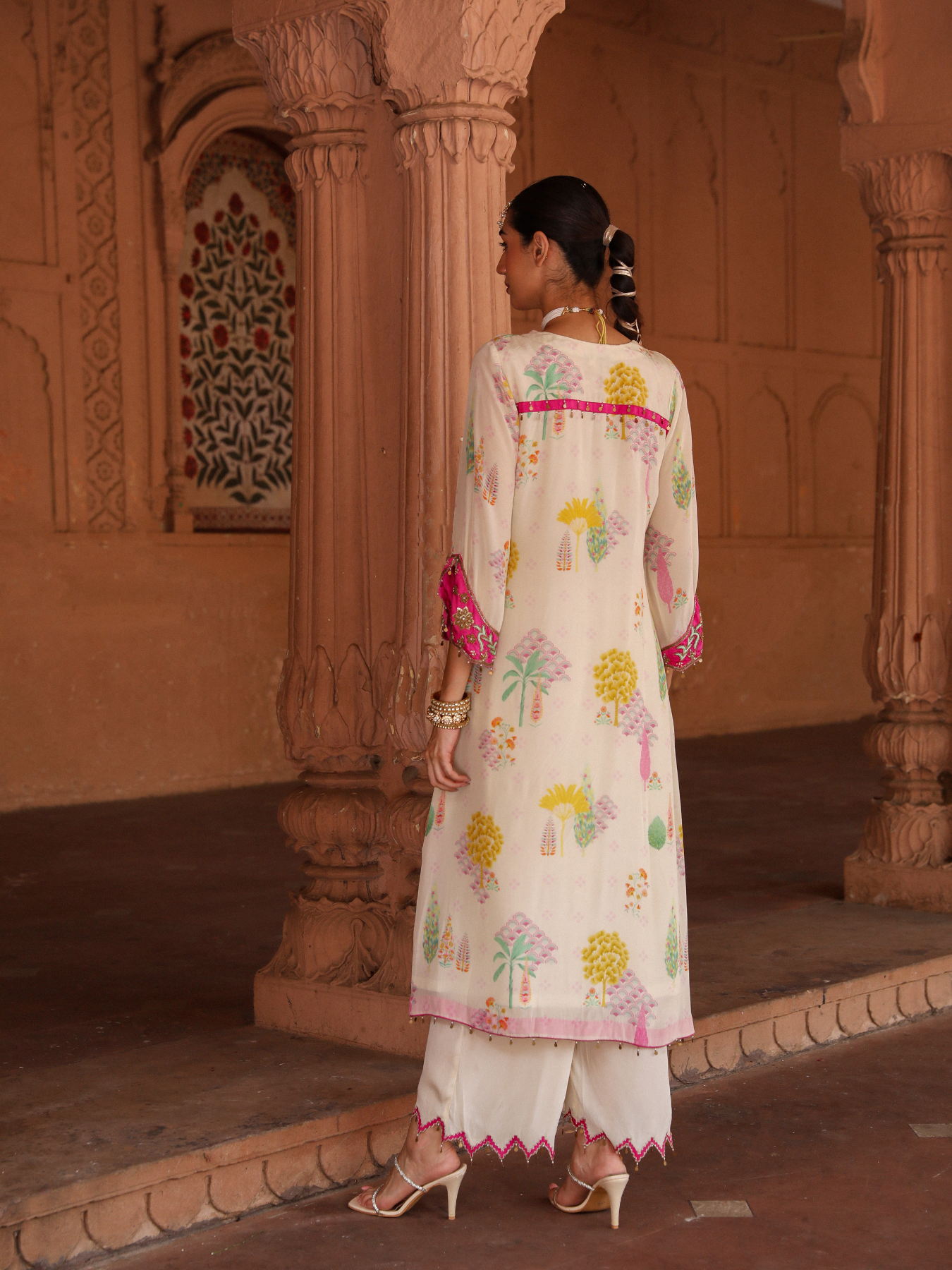 Ivory A line Suit Set