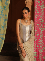 Ivory Pearl Sharara Set