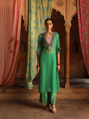 Emerald Green Organza Set