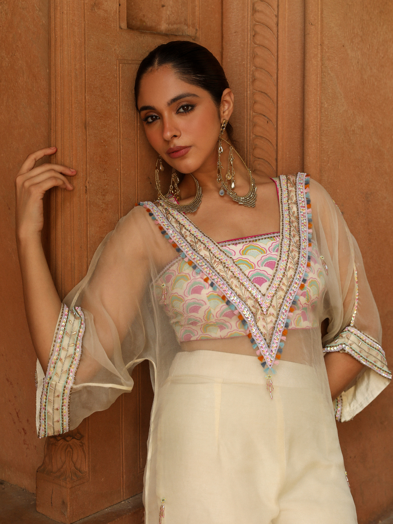 Ivory Organza Set