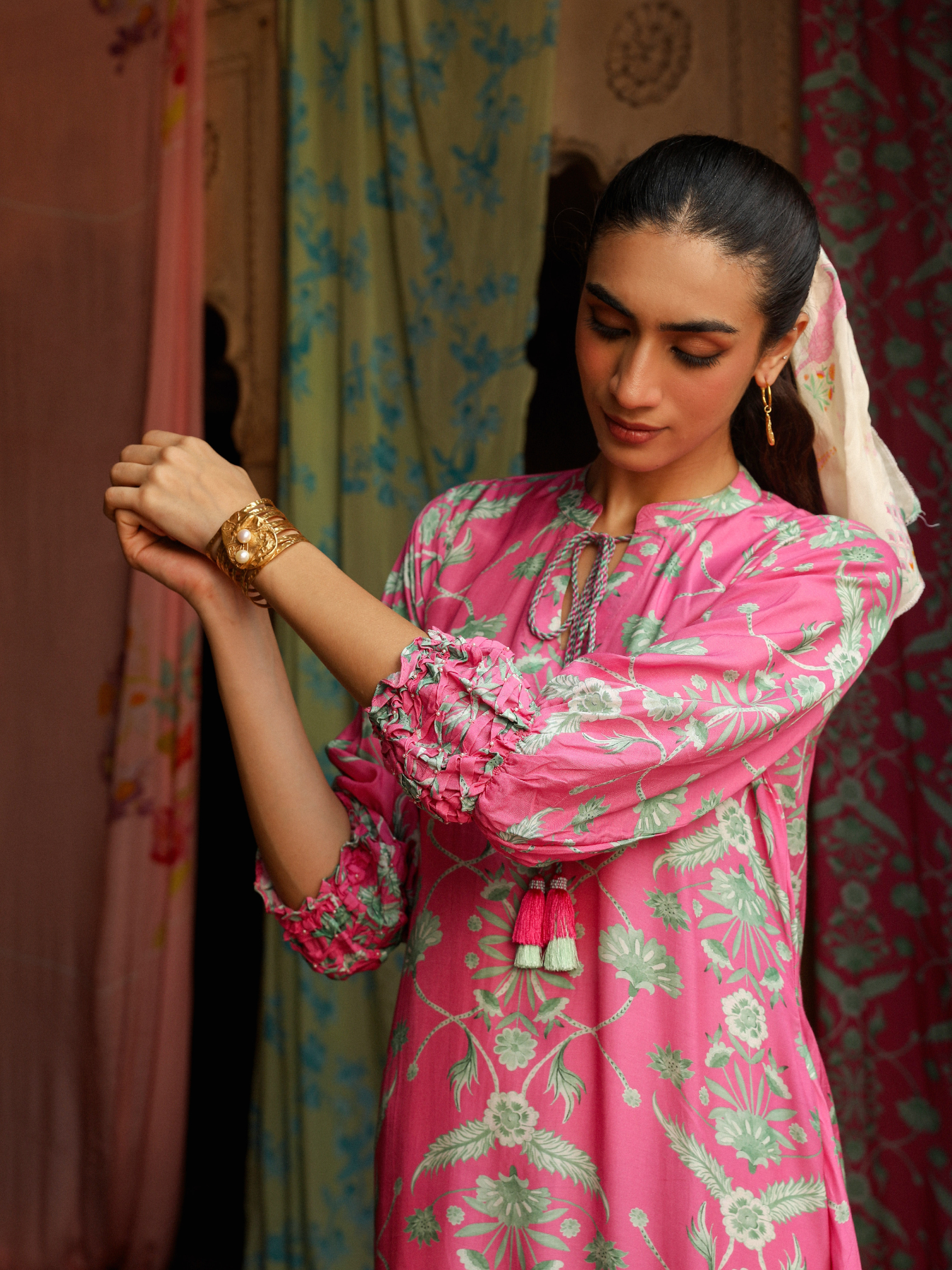 Rose Pink Chinaar Dress