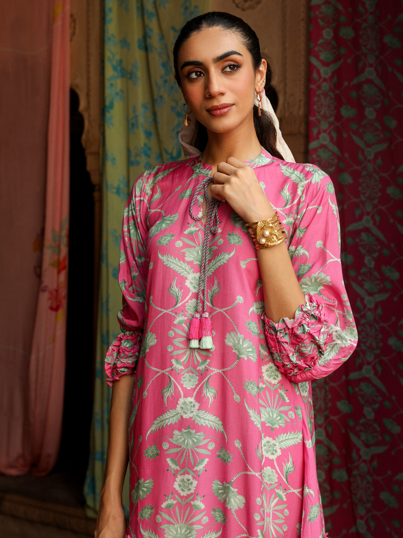 Rose Pink Chinaar Dress