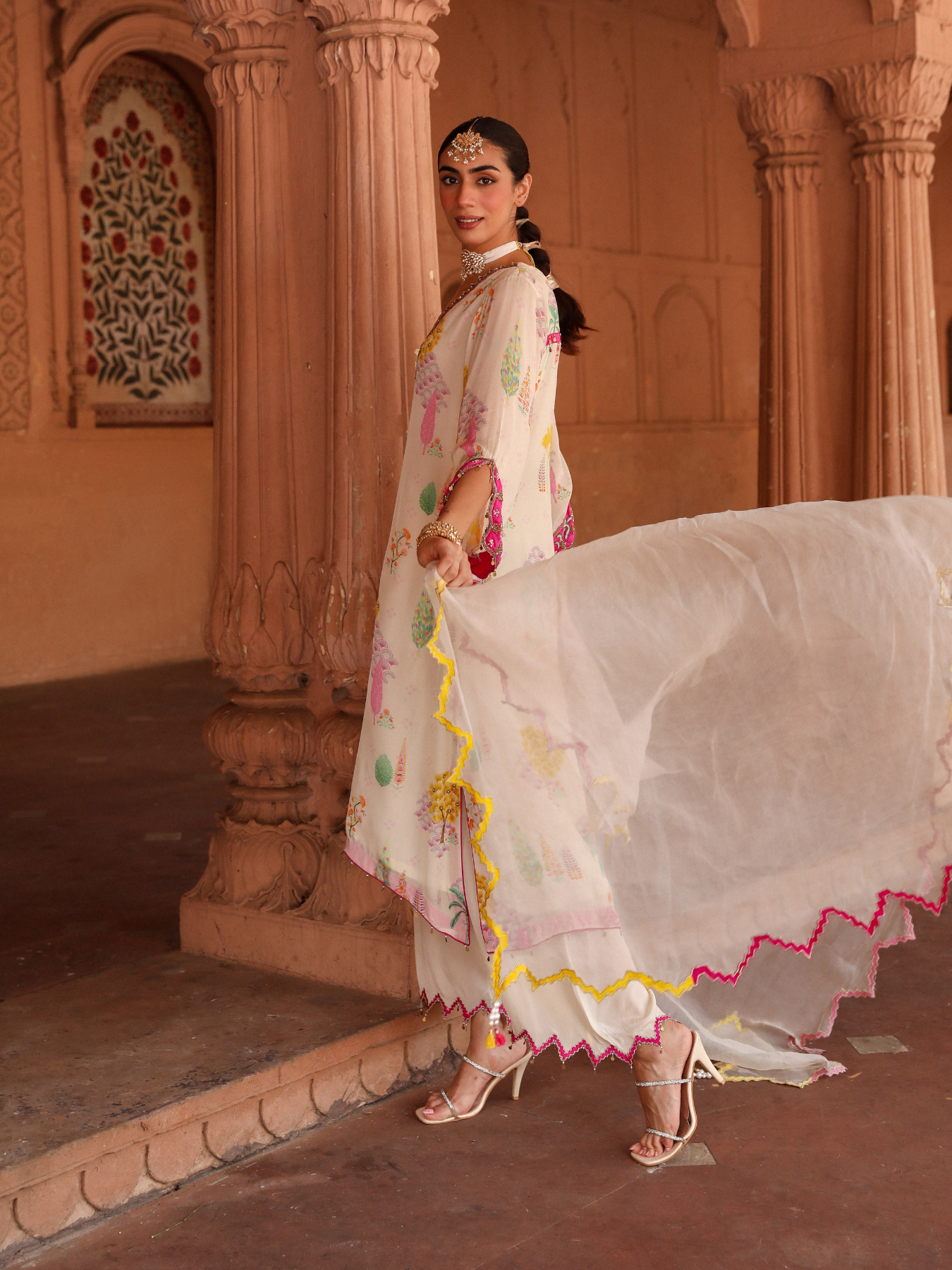 Ivory A line Suit Set