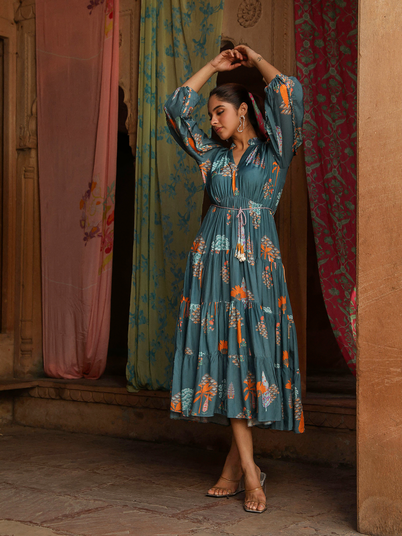 Teal Layers Dress