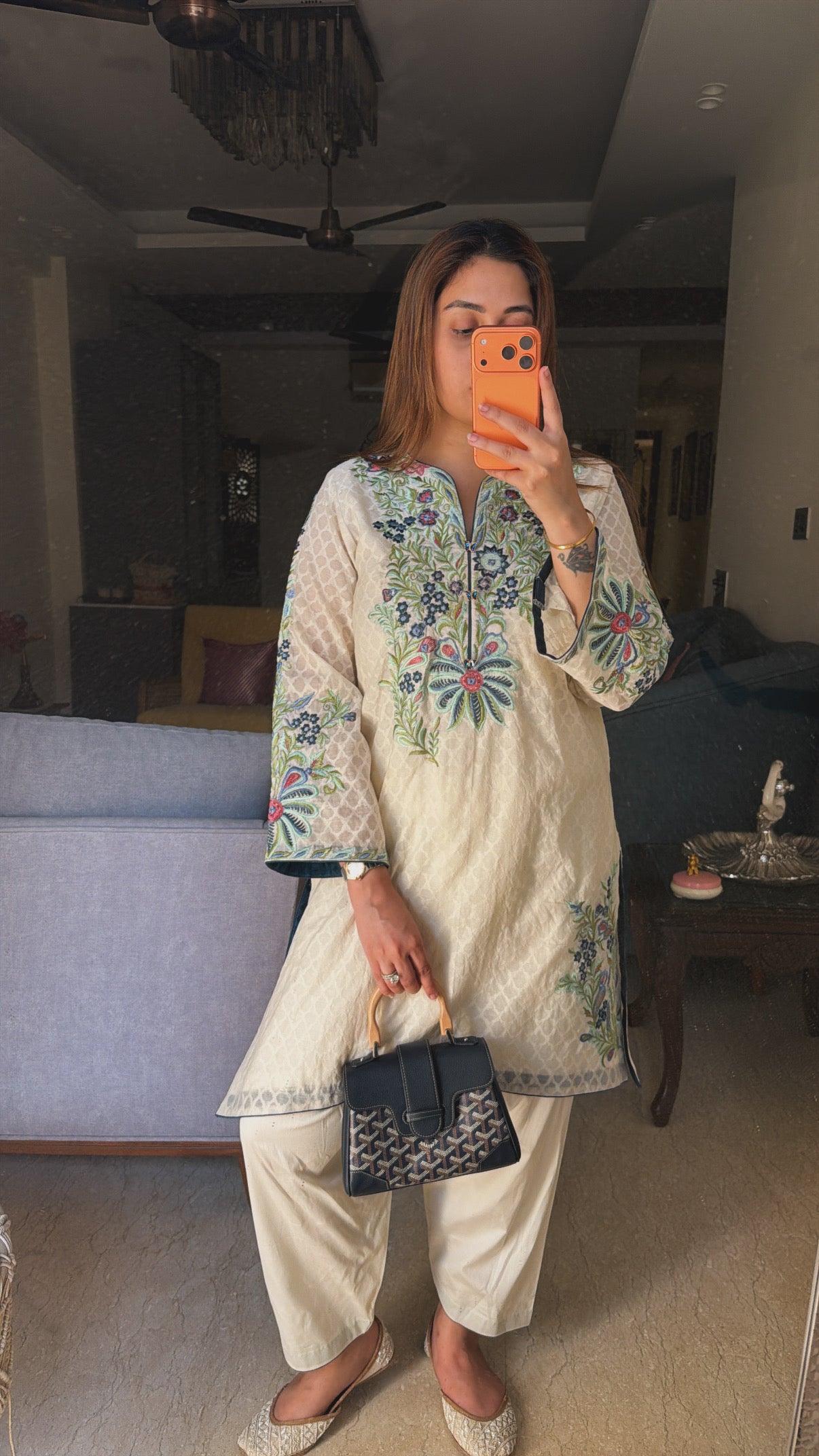 Ivory Gulrukh co-ord set