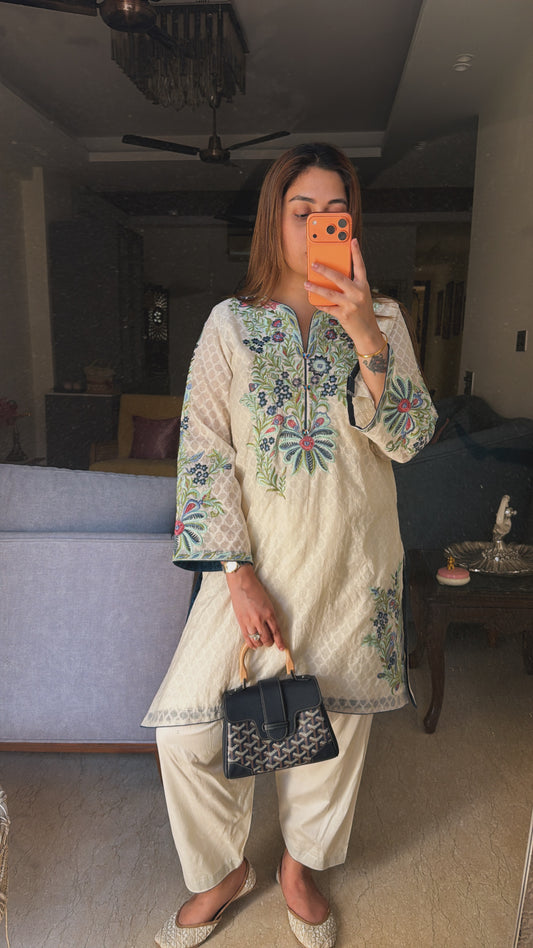 Ivory Gulrukh co-ord set