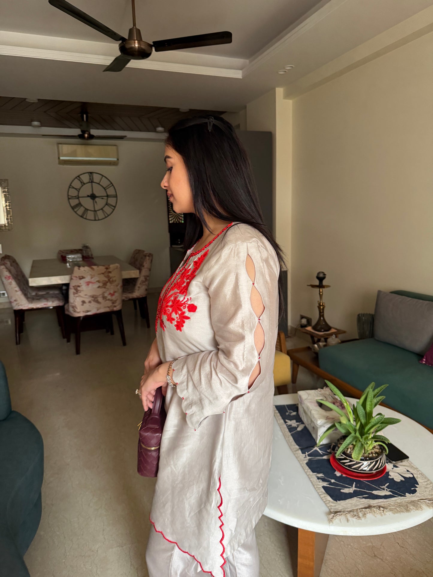 Scarlet Embroidered Co-ord Set