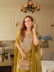 Dusky Olive Kaftan Set