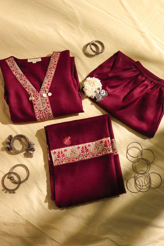 GULNAAR PASHMINA SET - SET OF 3