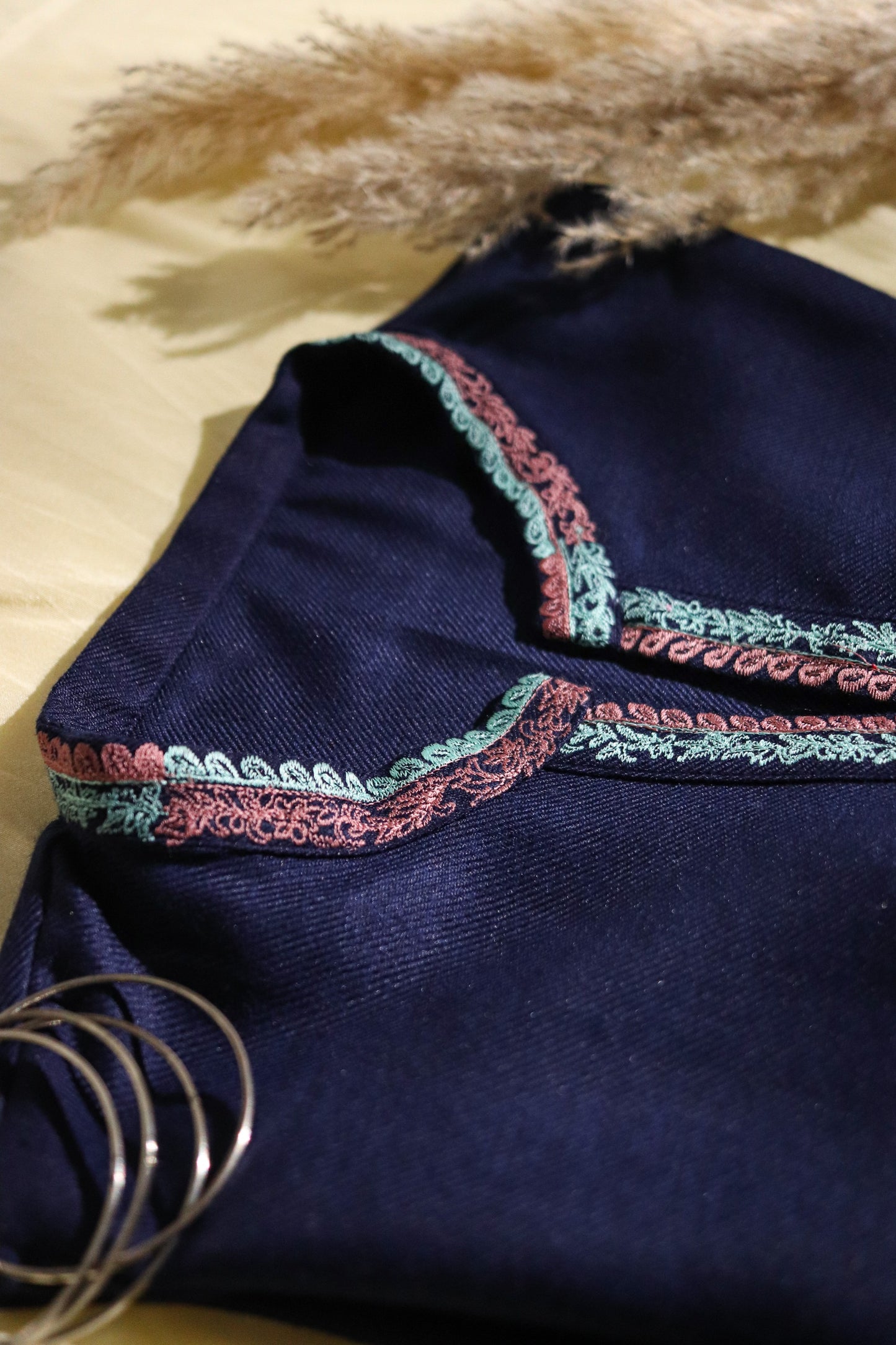 Midnight Blue pashmina set-SET OF 3