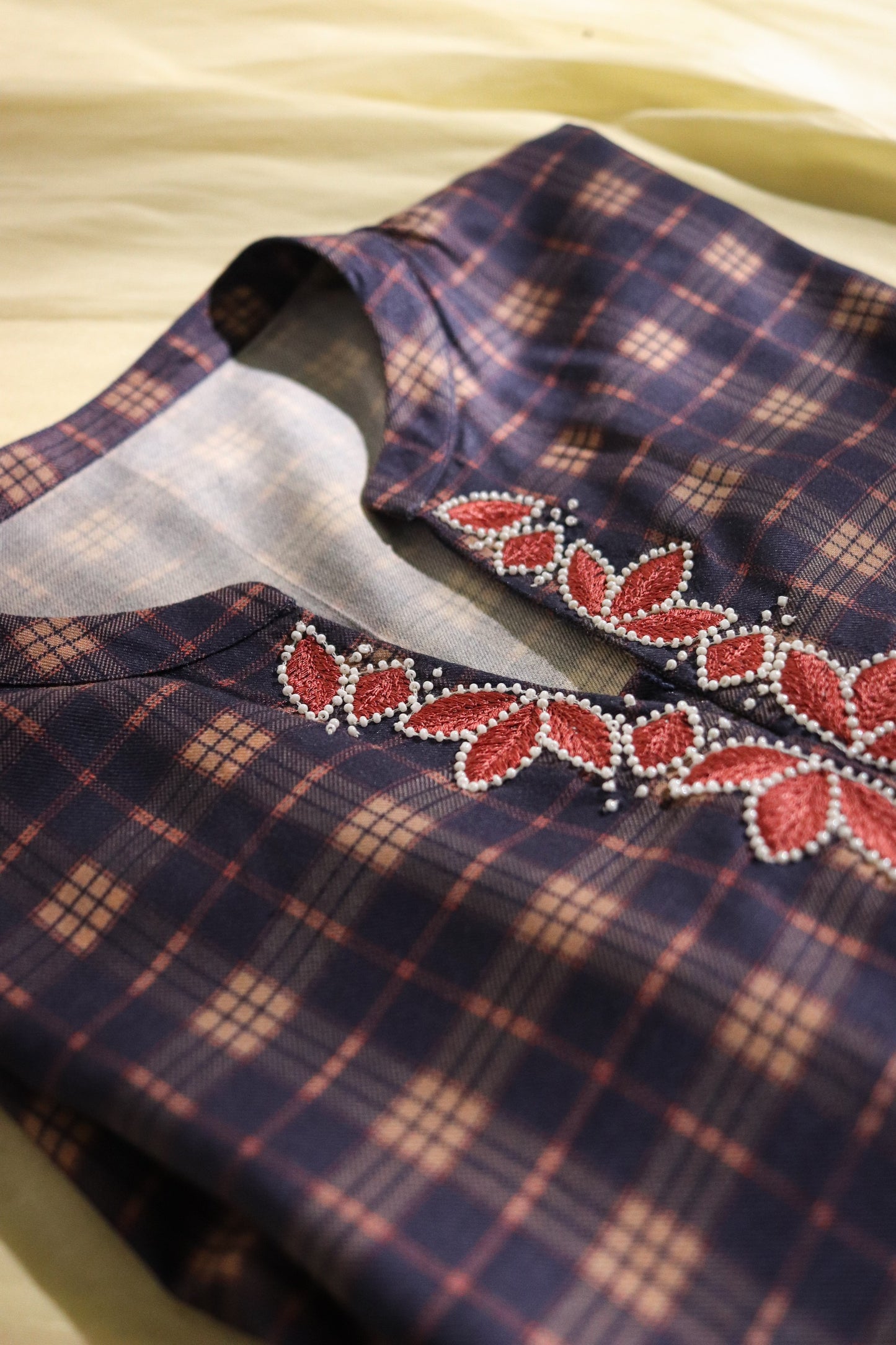 MEHR checkered pashima set- set of 3