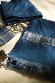 Neel checkered pashmina set- SET OF 3