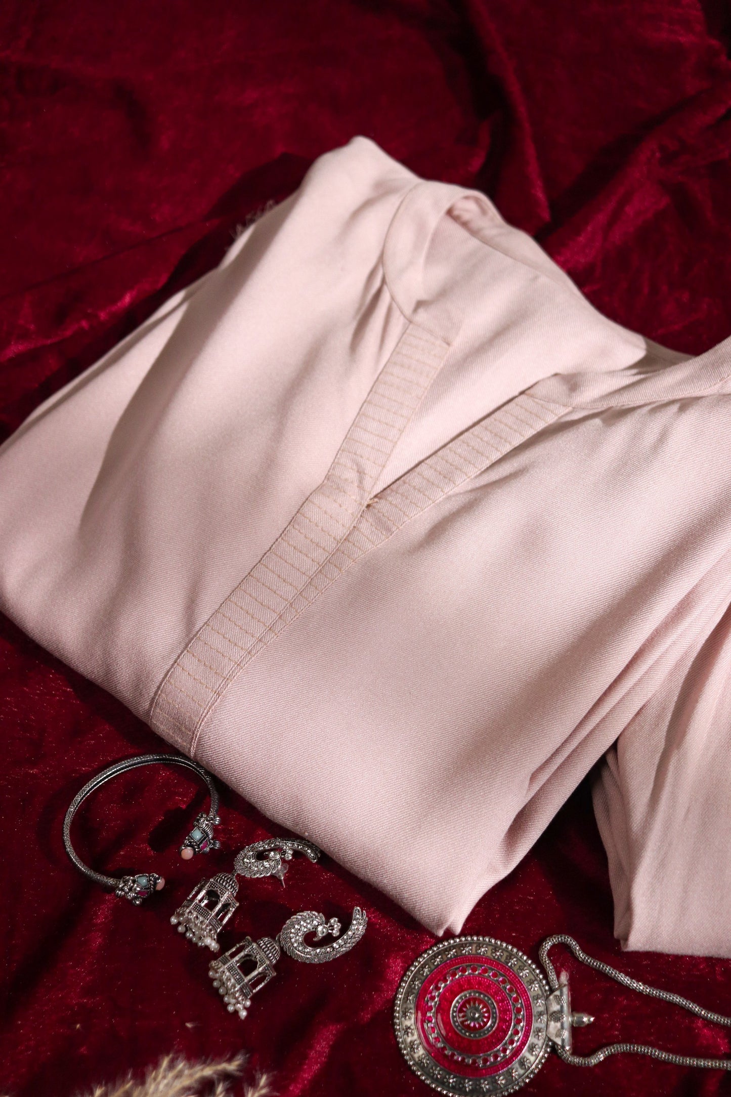 Blush pashmina set- set of 2