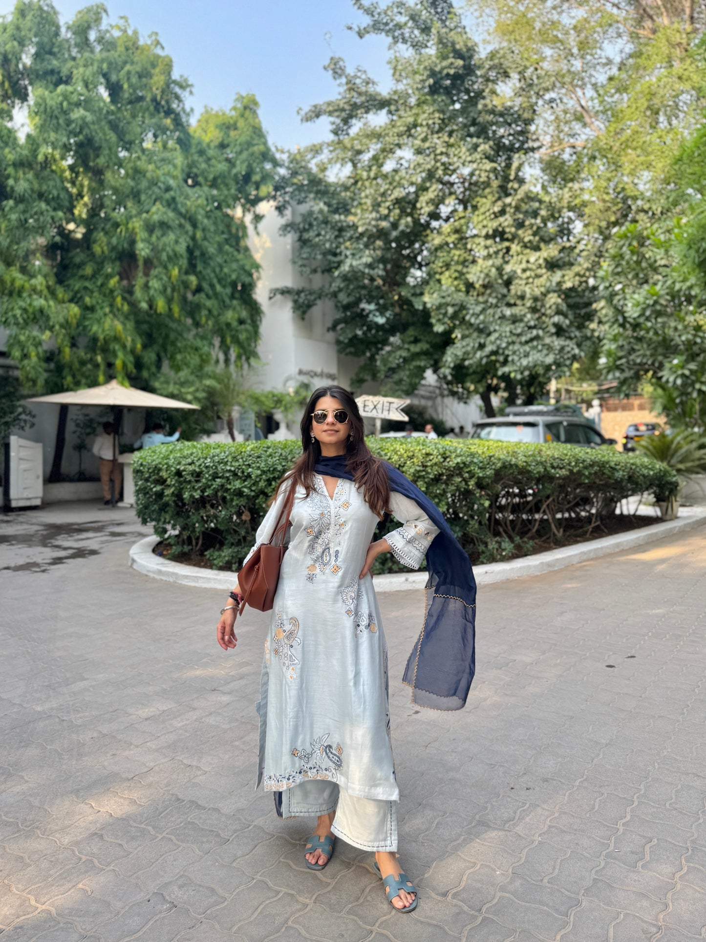 DOVE BLUE KURTA SET