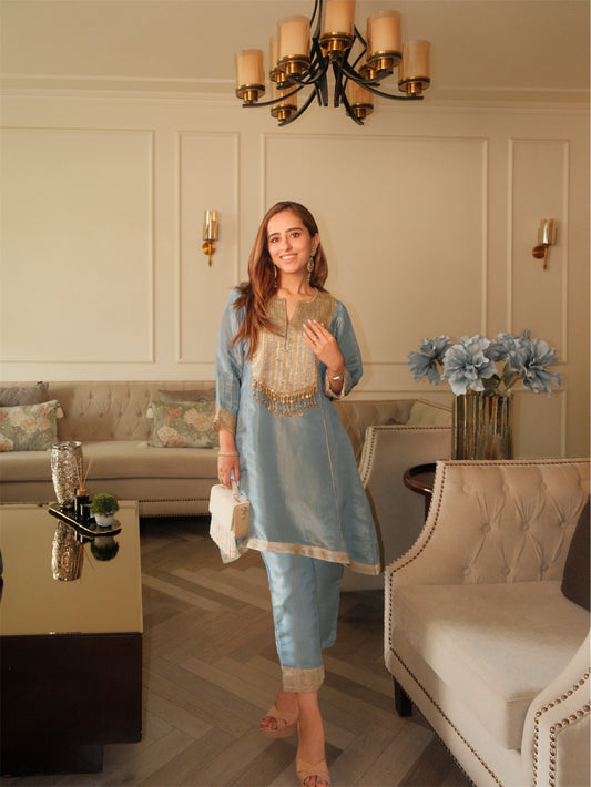 Icy Blue Co-ord Set